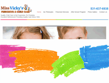 Tablet Screenshot of missvickyspreschool.com